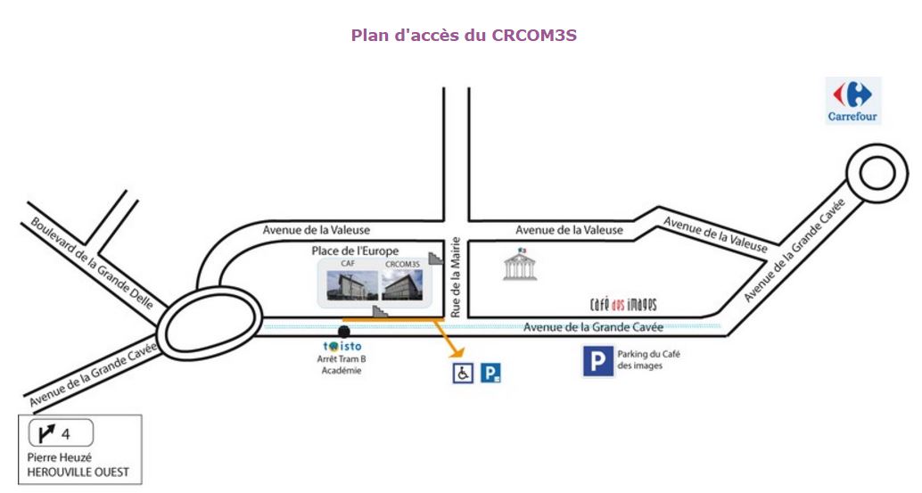 plan d'accès CRCOM3S